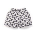 Unisex Baby Lotus Printed 100% Organic Cotton Jhabla and Shorts Set - Navy - Image 6