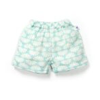 Unisex Baby Lotus Printed 100% Organic Cotton Jhabla and Shorts Set - Sky Blue - Image 5