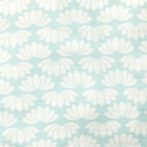Unisex Baby Lotus Printed 100% Organic Cotton Jhabla and Langot Set - White and Sky Blue - Image 4