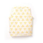 Unisex Baby Triangle Printed 100% Organic Cotton Jhabla and Shorts Set - White - Image 3