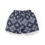 Unisex Baby Kolam Printed 100% Organic Cotton Jhabla and Shorts Set - Navy - Image 5