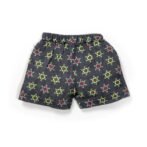 Unisex Baby Geometric Printed 100% Organic Cotton Jhabla and Shorts Set - Navy - Image 6