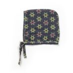 Unisex Baby Geometric Printed 100% Organic Cotton Jhabla, Langot and Cap Set - Navy and White - Image 5