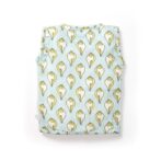 Unisex Baby Shankh Printed 100% Organic Cotton Jhabla and Shorts Set - Sky Blue - Image 3