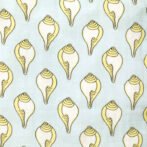 Unisex Baby Shankh Printed 100% Organic Cotton Jhabla and Langot Set - White and Sky Blue - Image 4