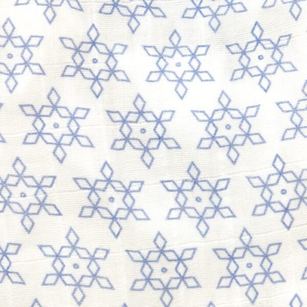 Unisex Baby Geometric Design Printed 100% Organic Cotton Jhabla and Shorts Set - White - Image 4