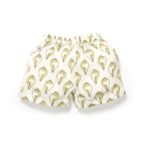 Unisex Baby Shankh Printed 100% Organic Cotton Jhabla and Shorts Set - White - Image 5