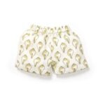 Unisex Baby Shankh Printed 100% Organic Cotton Jhabla and Shorts Set - White - Image 6