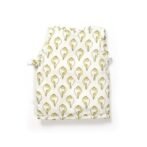 Unisex Baby Shankh Printed 100% Organic Cotton Jhabla and Shorts Set - White - Image 3