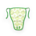 Unisex Baby Kolam Printed 100% Organic Cotton Jhabla, Langot and Cap Set - White - Image 5