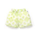 Unisex Baby Kolam Printed 100% Organic Cotton Jhabla and Shorts Set - White - Image 5