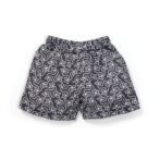 Unisex Baby Kolam Printed 100% Organic Cotton Jhabla and Shorts Set - Navy - Image 5