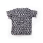 Unisex Baby Kolam Printed 100% Organic Cotton Jhabla and Shorts Set - Navy - Image 3