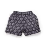 Unisex Baby Star Printed 100% Organic Cotton Jhabla and Shorts Set - Navy - Image 5
