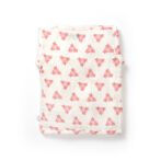 Unisex Baby Triangle Printed 100% Organic Cotton Jhabla and Langot Set - White - Image 3