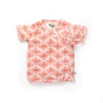 Unisex Baby Kolam Printed 100% Organic Cotton Jhabla and Shorts Set - White - Image 2