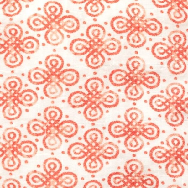 Unisex Baby Kolam Printed 100% Organic Cotton Jhabla and Shorts Set - White - Image 4