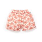 Unisex Baby Kolam Printed 100% Organic Cotton Jhabla and Shorts Set - White - Image 5