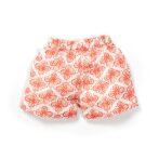 Unisex Baby Batik Printed 100% Organic Cotton Jhabla and Shorts Set - White - Image 3