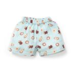 Unisex Baby Damru Printed 100% Organic Cotton Jhabla and Shorts Set - Sky Blue - Image 6
