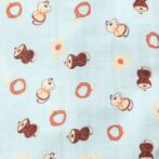 Unisex Baby Damru Printed 100% Organic Cotton Jhabla and Shorts Set - Sky Blue - Image 4