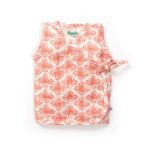 Unisex Baby Batik Printed 100% Organic Cotton Jhabla and Shorts Set - White - Image 4