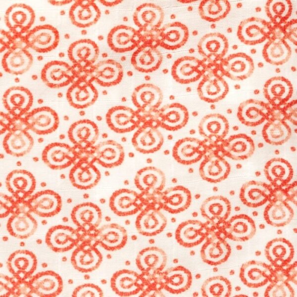 Unisex Baby Batik Printed 100% Organic Cotton Jhabla and Shorts Set - White - Image 6