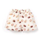 Unisex Baby Damru Printed 100% Organic Cotton Jhabla and Shorts Set - White - Image 4