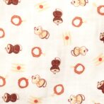 Unisex Baby Damru Printed 100% Organic Cotton Jhabla and Shorts Set - White - Image 6