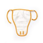 Unisex Baby Seashell Printed 100% Organic Cotton Jhabla, Langot and Cap Set - White - Image 6