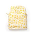 Unisex Baby Seashell Printed 100% Organic Cotton Jhabla and Shorts Set - White - Image 3