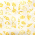 Unisex Baby Seashell Printed 100% Organic Cotton Jhabla, Langot and Cap Set - White - Image 4