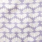 Unisex Baby Lotus Printed 100% Organic Cotton Jhabla and Langot Set - Purple and White - Image 4