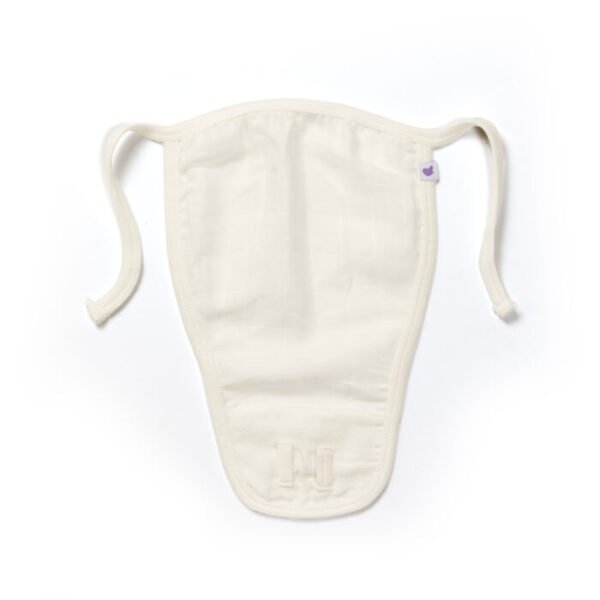 Unisex Baby Shankh Printed 100% Organic Cotton Jhabla Langot and Cap Set - White - Image 6