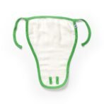Unisex Baby Geometric Printed 100% Organic Cotton Jhabla and Langot Set - White - Image 5