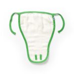 Unisex Baby Feather and Flute Printed 100% Organic Cotton Jhabla and Langot Set - White - Image 5
