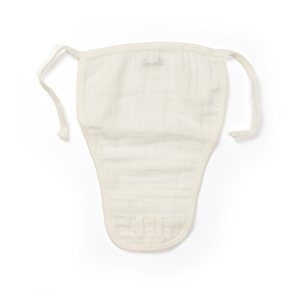 Unisex Baby Sea life Printed 100% Organic Cotton Jhabla and Nappy Set - Blue and White - Image 6