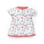 Baby Girls Printed 100% Organic Cotton Sleepsuit with 3/4 pant - White - Image 3