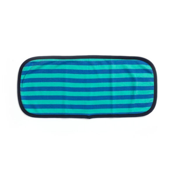 Kids and Newborn Babies 100% Organic Cotton Sea Life Printed Burp Cloths - Blue and White - Pack of 3 - Image 3