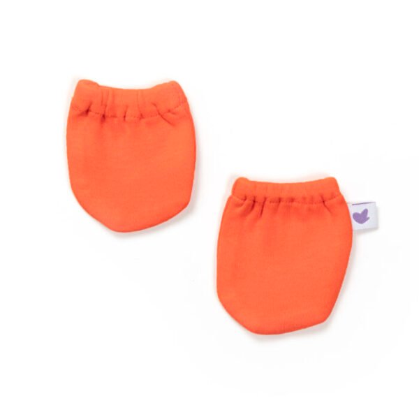 Unisex 100% Organic Cotton Sea Life Printed Gift set for Newborn Baby - Pack of 4 - Orange - Image 5