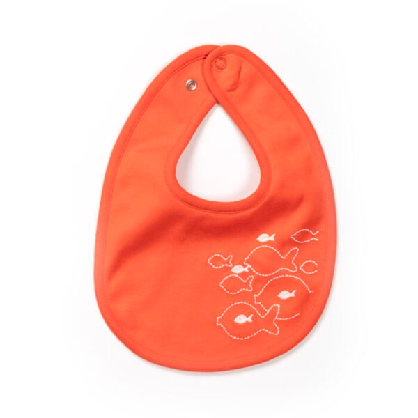 Unisex 100% Organic Cotton Sea Life Printed Gift set for Newborn Baby - Pack of 4 - Orange - Image 2