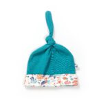 Unisex 100% Organic Cotton Seahorse Printed Gift set for Newborn Baby - Pack of 4 - Aqua Blue - Image 4