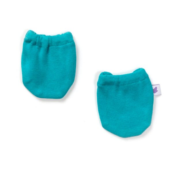 Unisex 100% Organic Cotton Seahorse Printed Gift set for Newborn Baby - Pack of 4 - Aqua Blue - Image 5