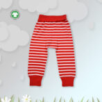 Stylish Kids Wear for Boys 100% Organic Cotton Stripe Printed Joggers Pant - Red