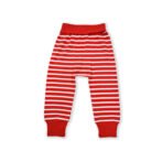 Stylish Kids Wear for Boys 100% Organic Cotton Stripe Printed Joggers Pant - Red - Image 3