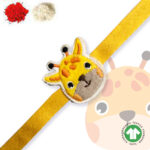 100% Organic Cotton Giraffe Embroidered Raksha Bandhan Bracelet for Baby and Kids