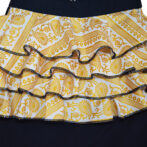 Girls Organic Cotton Golden Printed Frilled Jumpsuit - Navy - Image 4