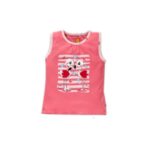 Girls Printed Sleeveless Top & Pleated Skirt - Image 3