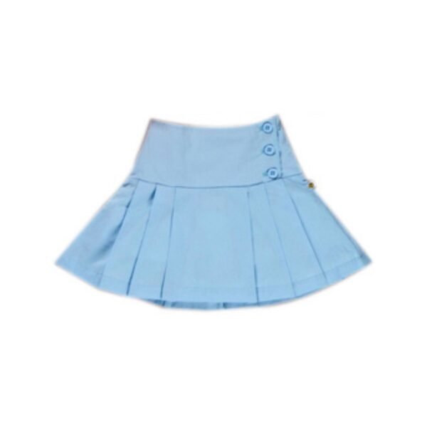 Girls Printed Sleeveless Top & Pleated Skirt - Image 2