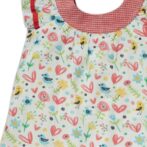 Girls 100% Organic Cotton Floral Printed Frock - Image 2